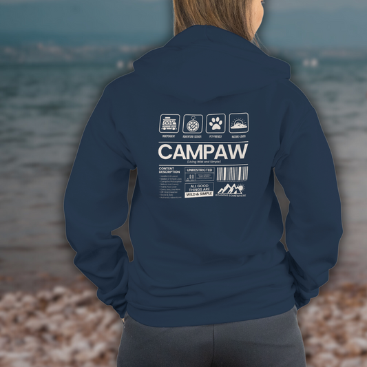 Unisex-Sweatjacke – Living Wild & Simple Scan Edition Camping Outdoor