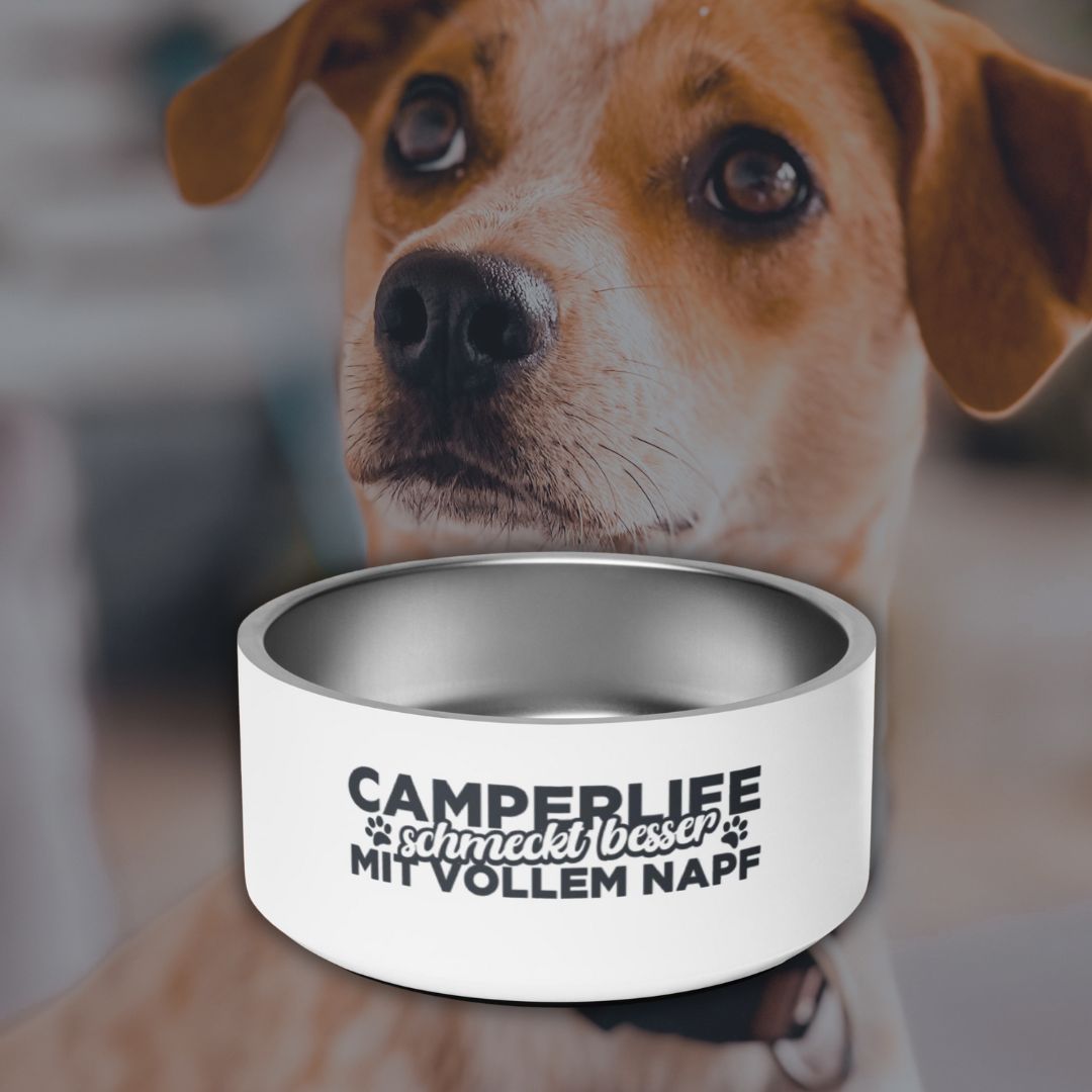Hundenapf Edelstahl – Camperlife schmeckt besser mit vollem Napf