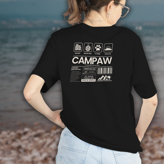 Campaw Youth T-Shirt - Living Wild & Simple Edition Camping Outdoor