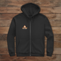 Unisex Zipper Hoodie – Let’s Camp with Paws  | Für Camper, Hunde & Outdoor-Fans