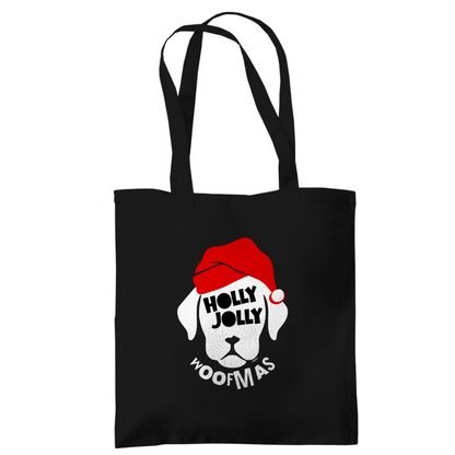 Stofftasche Holly Jolly Woofmas – Weihnachten mit Hund / Camping