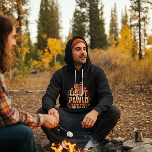 unisex Hoodie Happy Pawloween für Camping / Outdoor / Hundeliebe