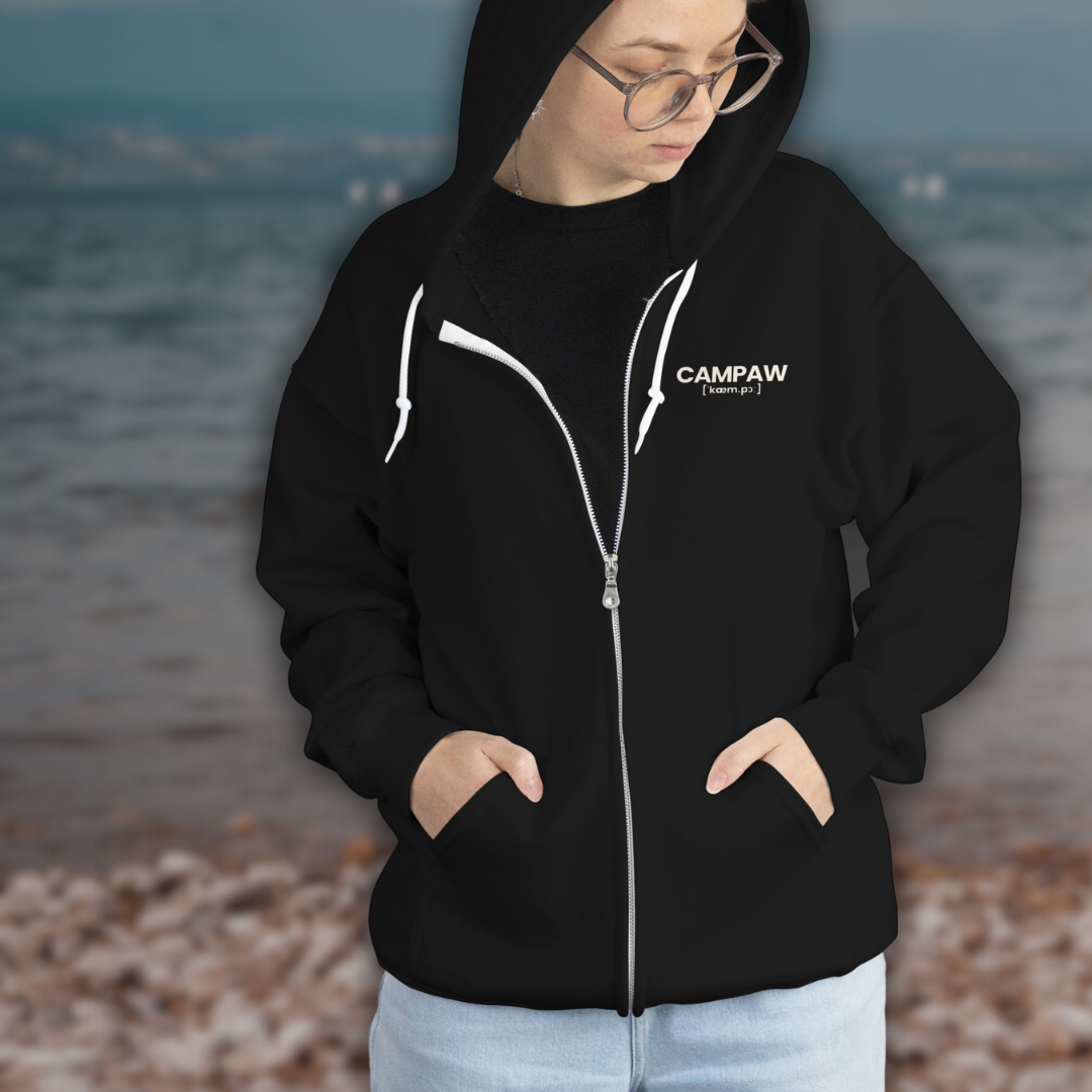 Unisex-Sweatjacke – Living Wild & Simple Scan Edition Camping Outdoor