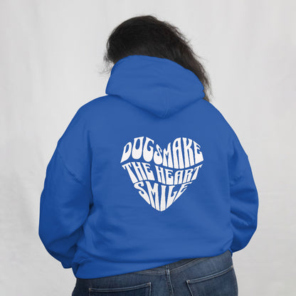 Unisex-Hoodie Dogs Make The Heart Smile – Herzprint für Camping, Outdoor