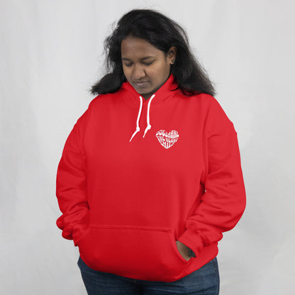 Unisex-Hoodie Dogs Make The Heart Smile – Herzprint für Camping, Outdoor