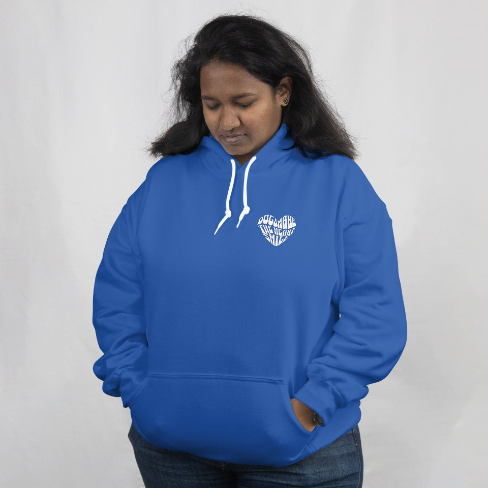 Unisex-Hoodie Dogs Make The Heart Smile – Herzprint für Camping, Outdoor