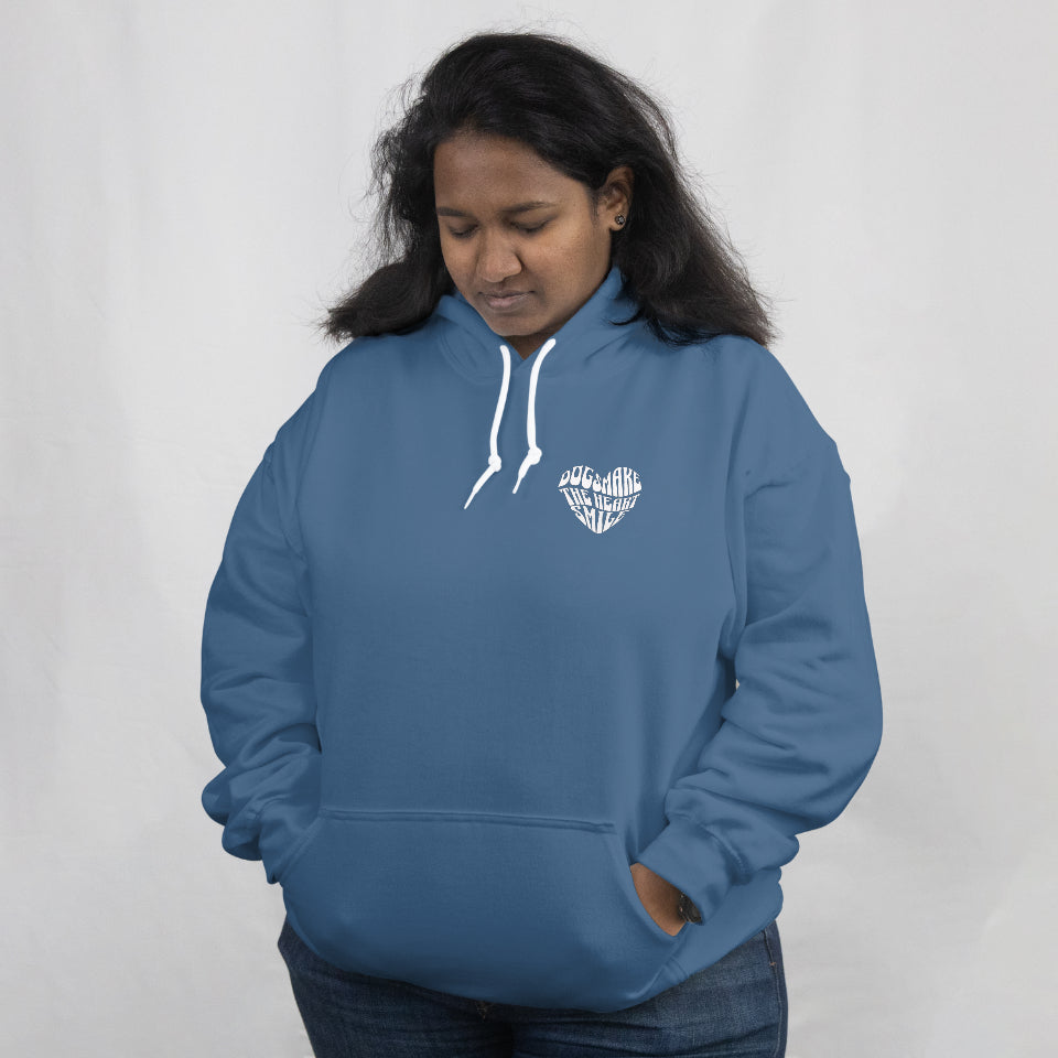 Unisex-Hoodie Dogs Make The Heart Smile – Herzprint für Camping, Outdoor