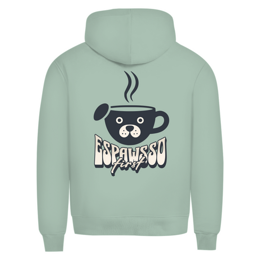 Espawsso First – Premium Bio Hoodie für Hundeeltern & Kaffeefans