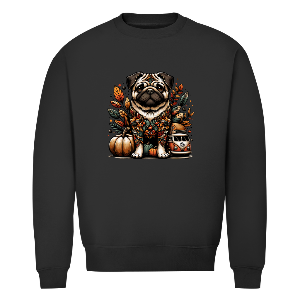 sweatshirt-print-mops-camping-herbst-schwarz